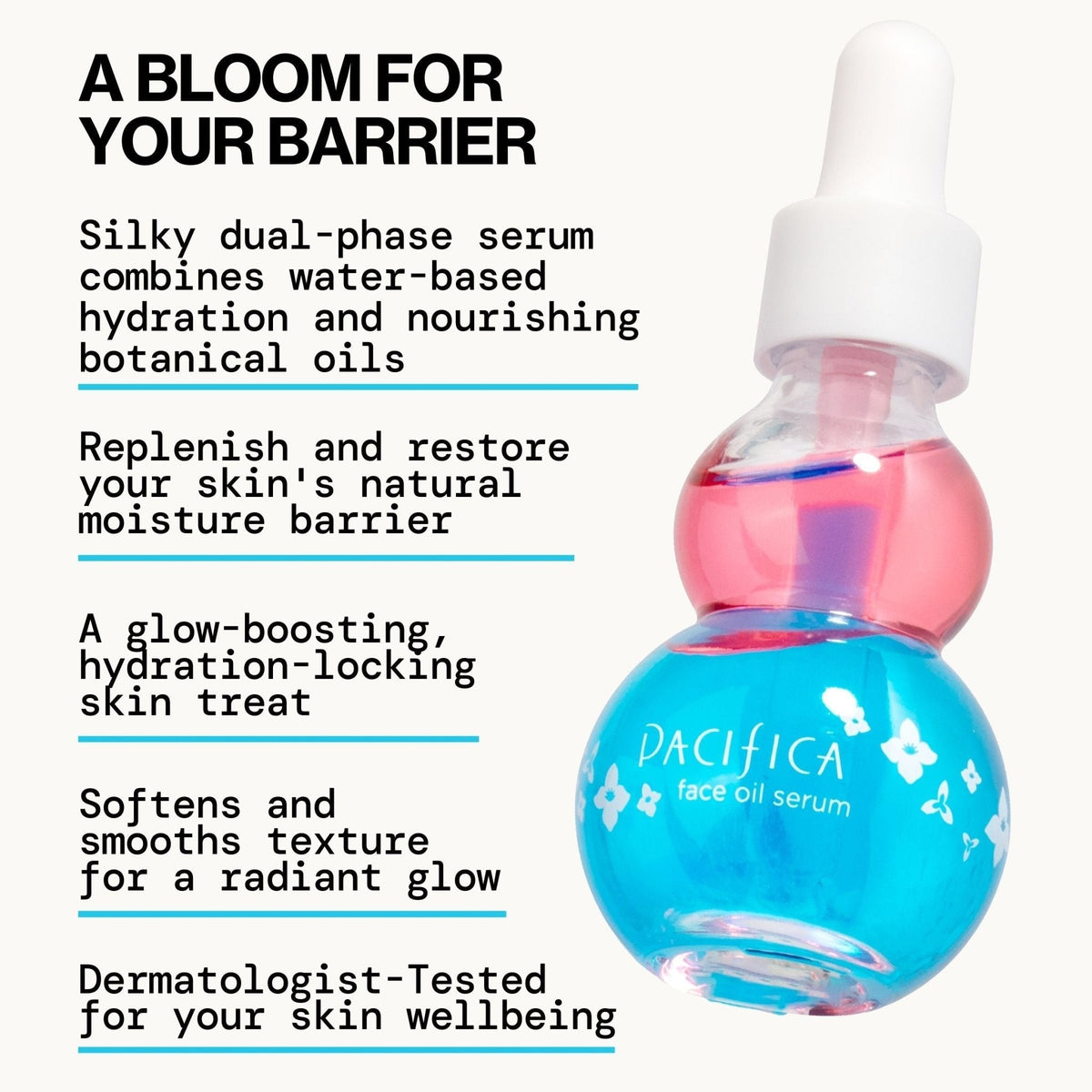 Flower Fix Bi-Phase Hydrating Oil Serum