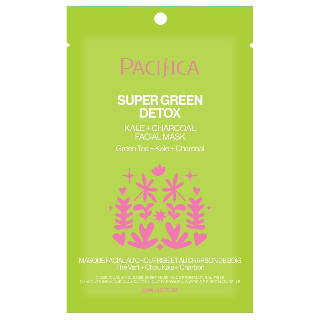 Super Green Detox Kale & Charcoal Detox Facial Mask