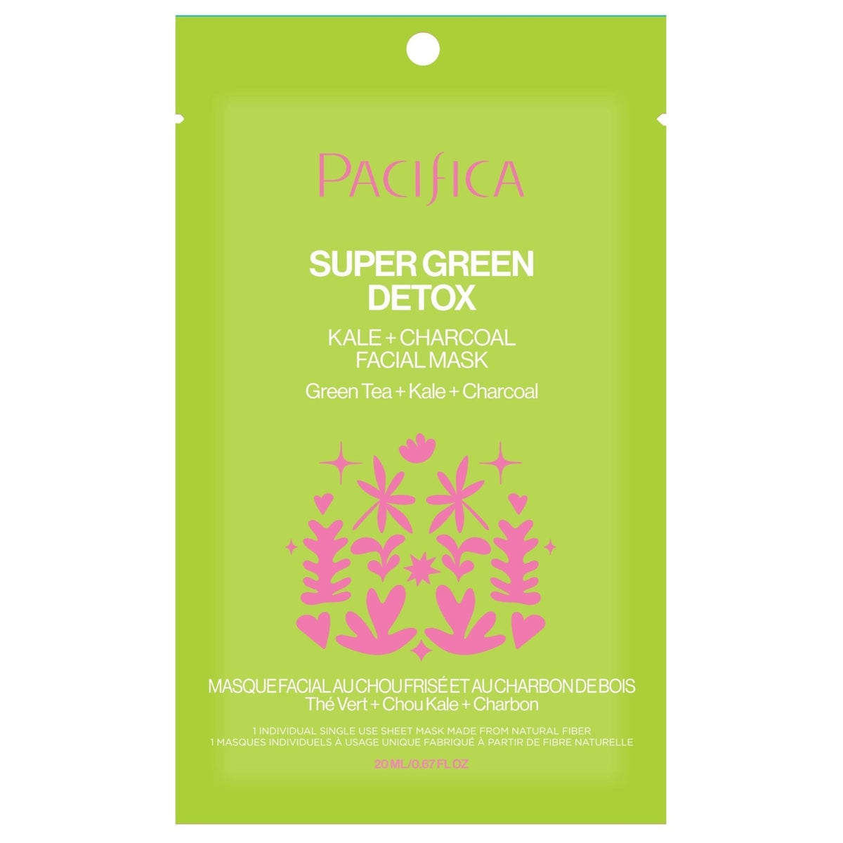 Super Green Detox Kale & Charcoal Detox Facial Mask