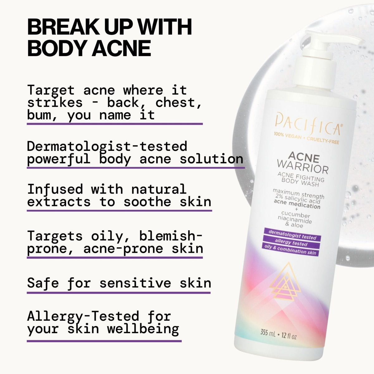 Acne Warrior Body Wash
