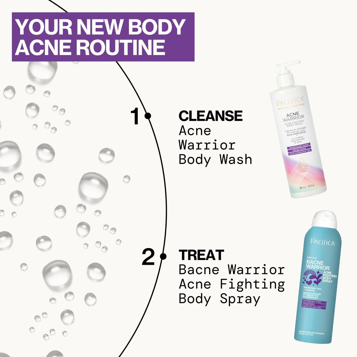 Bacne Warrior Acne Fighting Body Spray