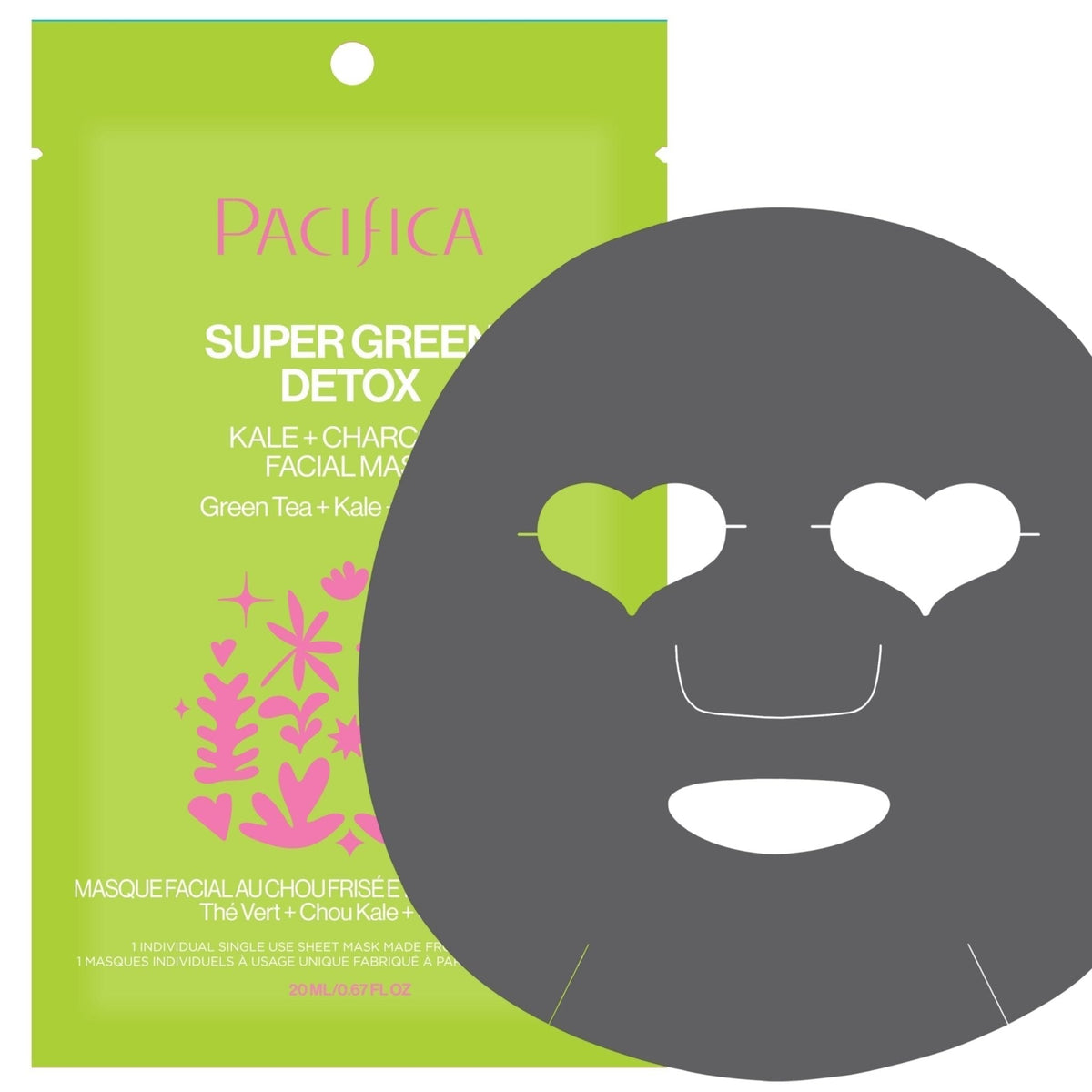 Super Green Detox Kale & Charcoal Detox Facial Mask